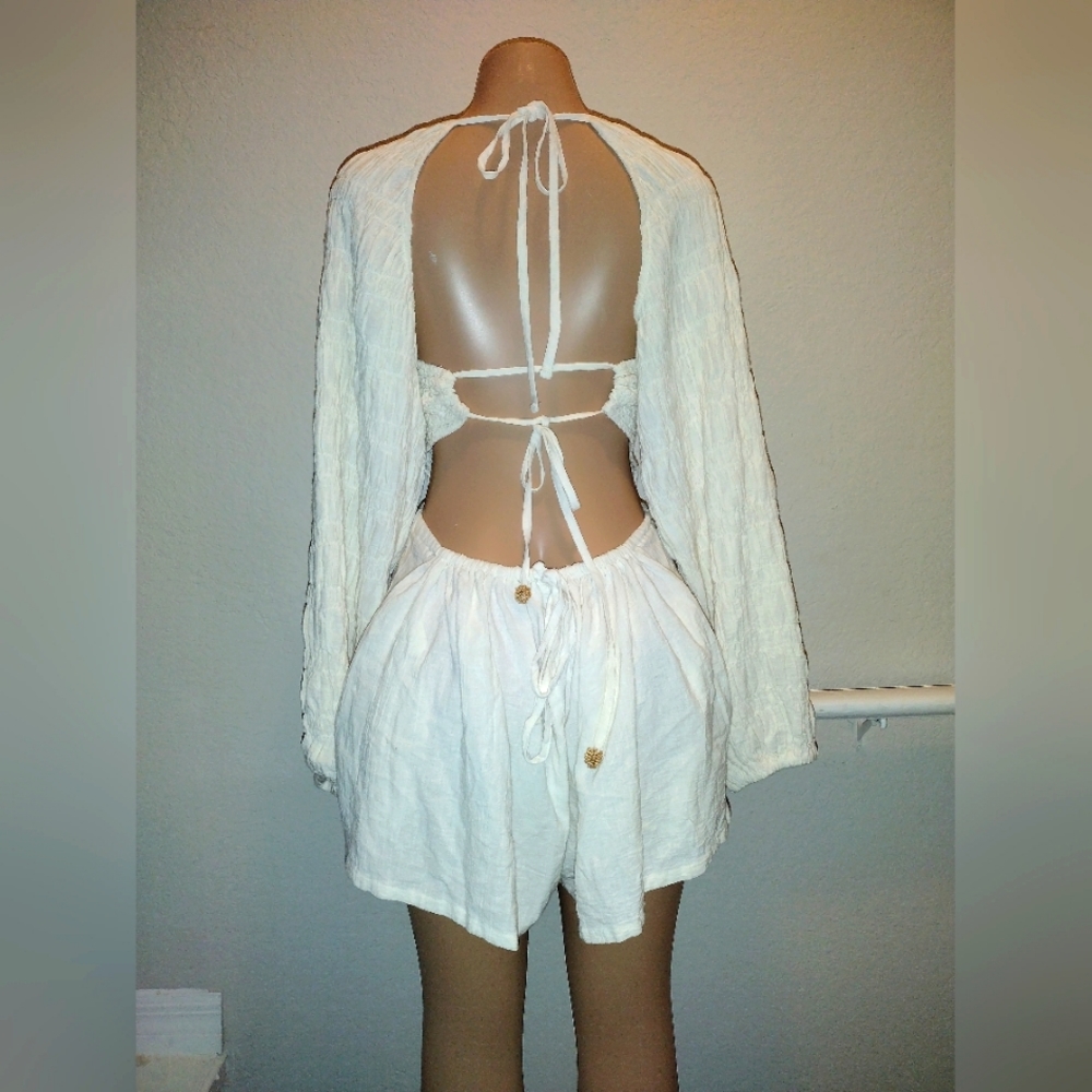 Free People cut out back Romper